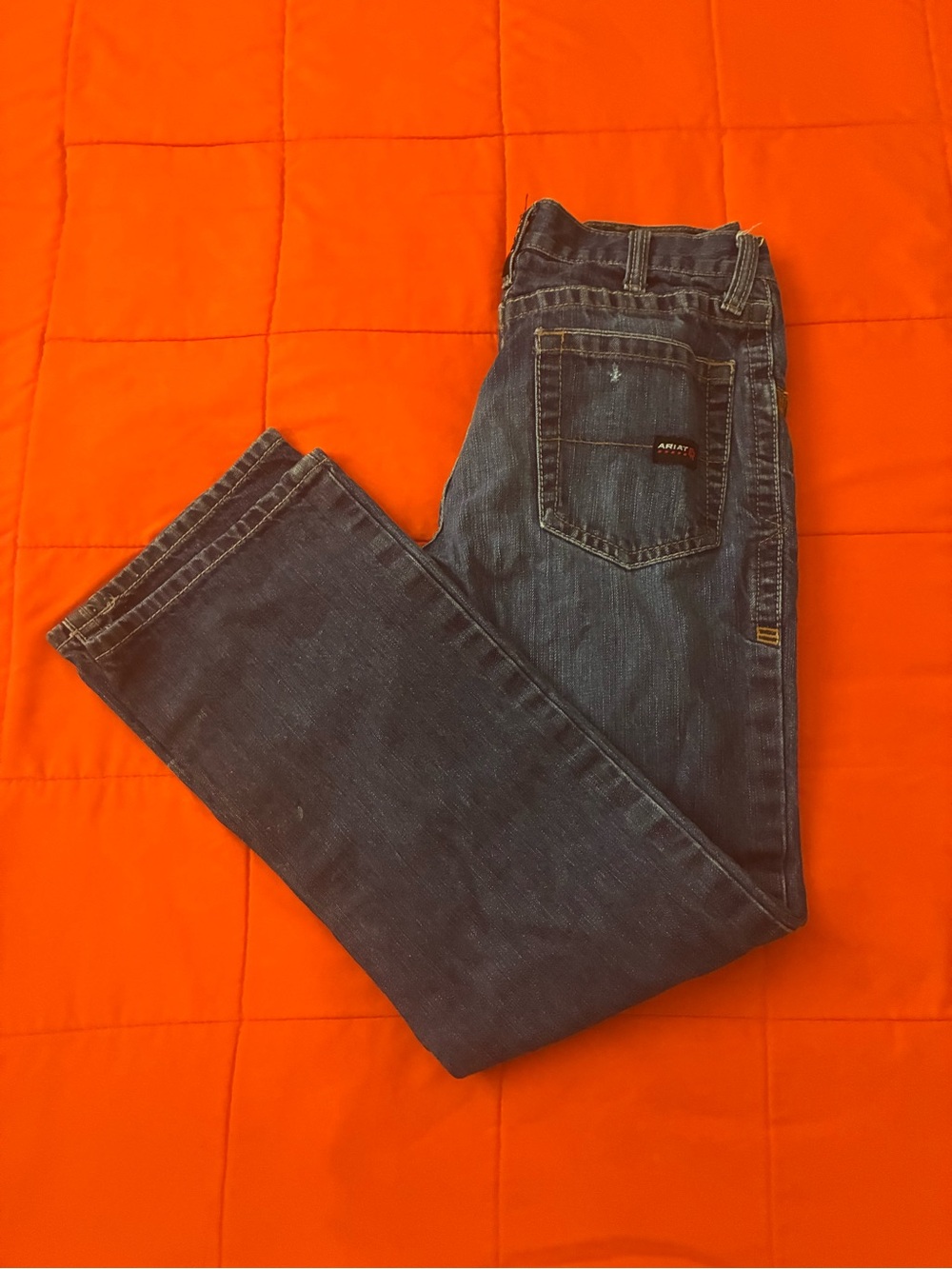 Ariat FR M4 Jeans Mens 30x32 Relaxed Boot Dark Wash Flame Resistant Work CAT 2